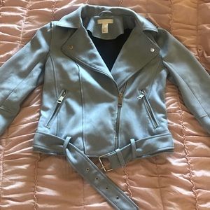 H&M Faux Suede Motor (biker) Jacket